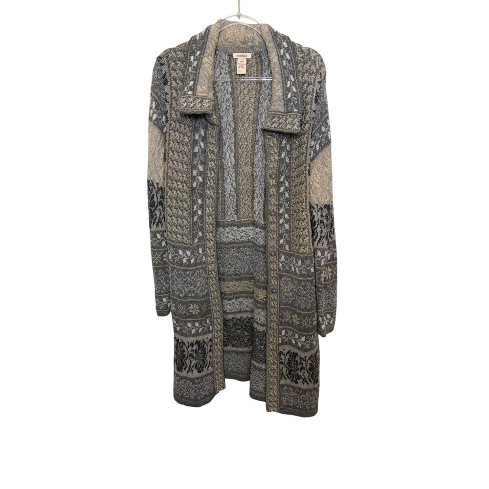 Sundance Merino Wool Knee Length Cardigan Size Medium